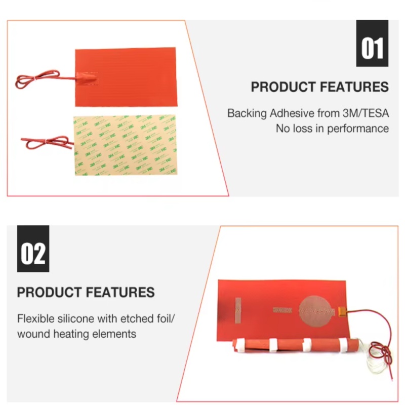 industrial silicone heating pad