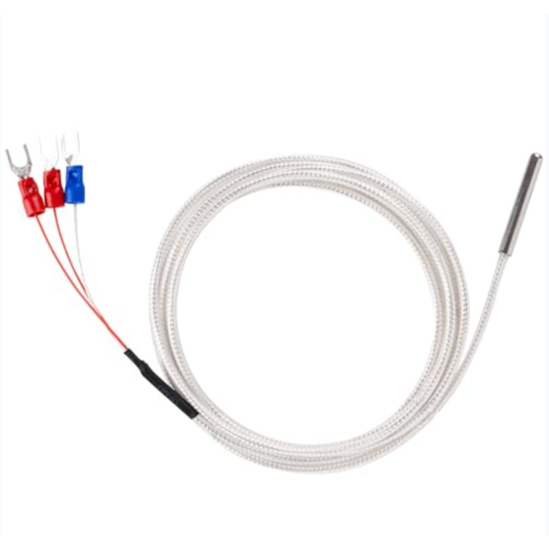 PT100 RTD Temperature Sensor with Fiberglass Cable PT100 RTD temperature sensor with fiberglass cable